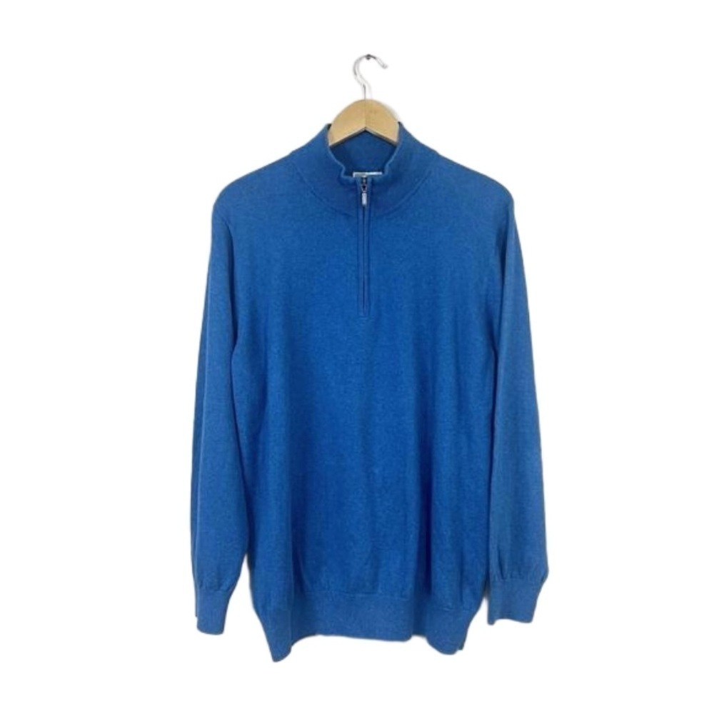 LL Bean Sweater XL Fisherman Outdoors Heavy Cable Knit Signature Womens Cotton